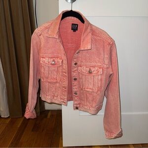 GAP Women's Pink Denim Jacket